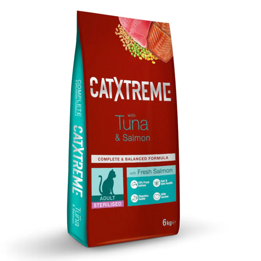 Catxtreme Adult Sterilised Atún y Salmón pienso para gatos