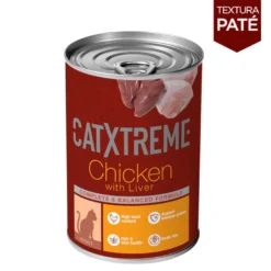 Catxtreme Pollo con Hígado en paté lata para gatos