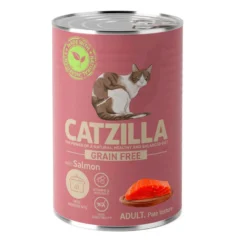 Catzilla Adult Grain Free Salmón en Paté lata para gatos