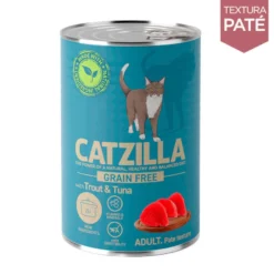 Catzilla Adult Grain Free Trucha y Atún en Paté lata para gatos