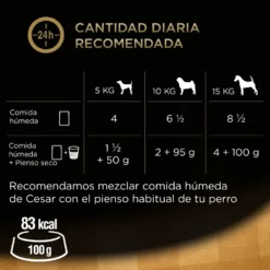 Cesar Carnes Mixtas Gelatina en Bolsita para Perros - Multipack