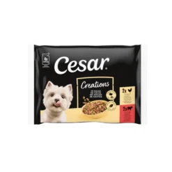 Cesar Carnes Mixtas Gelatina en Bolsita para Perros - Multipack