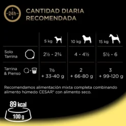 Cesar Pollo e Hígado Tarrina en Paté para Perros