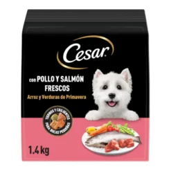 Cesar Pollo y Salmón Frescos pienso semihúmedo para perros