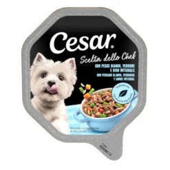 Cesar Recetas del Chef Pescado con Verduras tarrina para perros