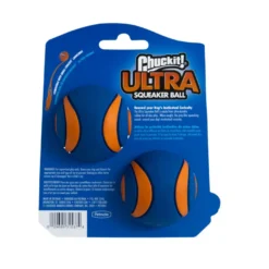 Chuckit! Ultra Squeaker Pelota con Sonido y Rebote para perros – Pack 2