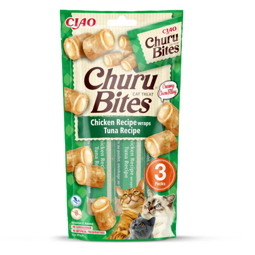 Churu Bites Bocaditos de Pollo y Atún para gatos