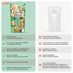 Churu Bites Bocaditos de Pollo y Atún para gatos
