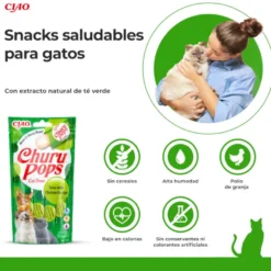 Churu Palitos Pops de Atún y Pollo para gatos