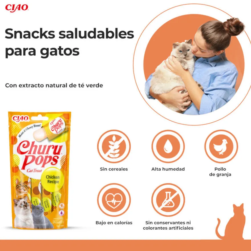 Churu Pops Palitos Receta de Pollo para gatos