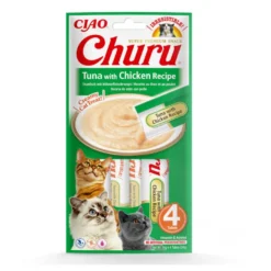 Churu Snack Cremoso de Atún con Pollo para gatos