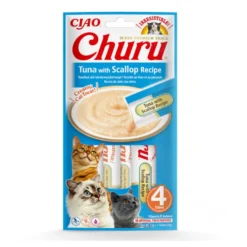 Churu Snack Cremoso de Atún con Vieira para gatos