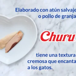 Churu Snack Cremoso de Pollo con Queso para gatos