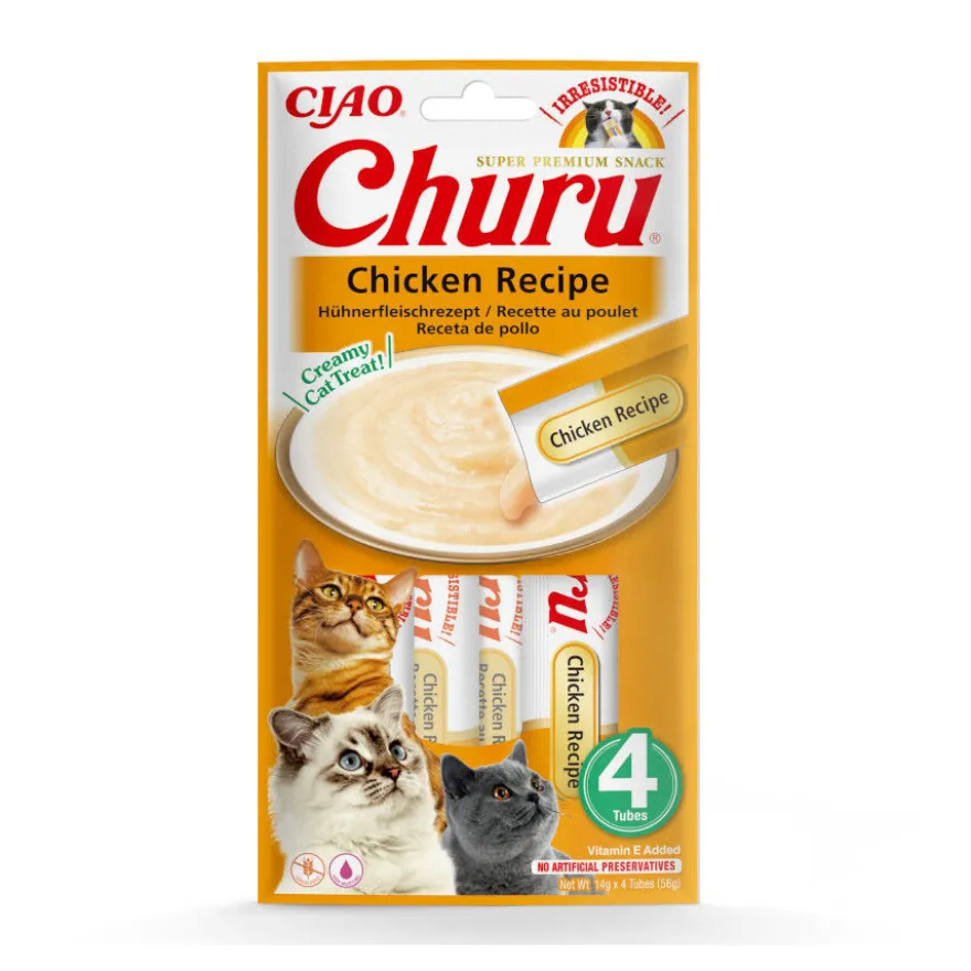 Churu Snack Cremoso de Pollo para gatos