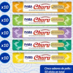 Churu Snack Cremoso Variedades de Pollo para gatos