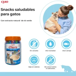 Churu Snack Cremoso Variedades de Atún para gatos