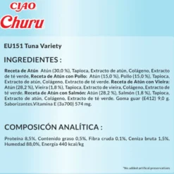 Churu Snack Cremoso Variedades de Atún para gatos