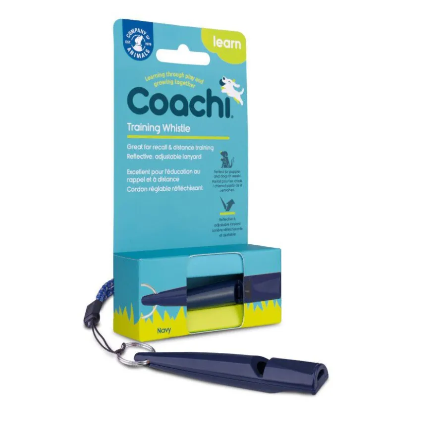 Coachi silbato de adiestramiento azul para perros