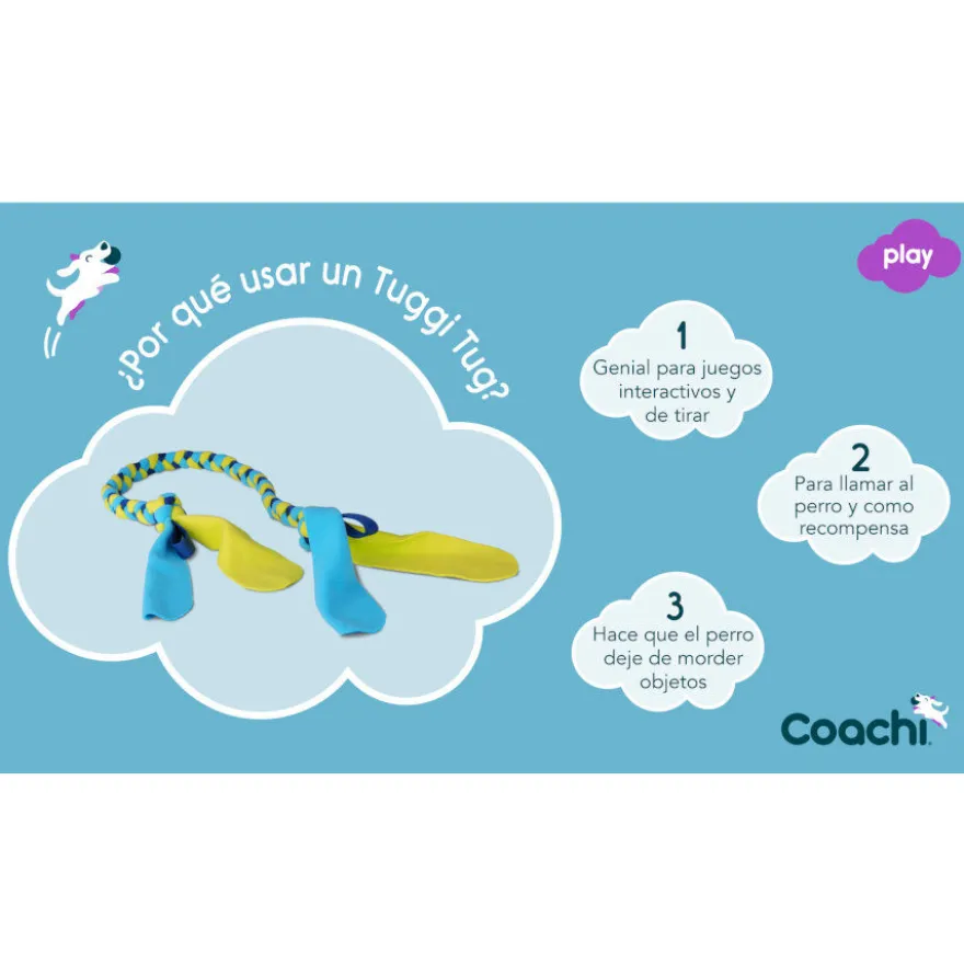 Coachi Tuggi Tug juguete de cuerda para perros