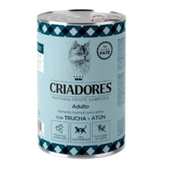Criadores Adulto con Trucha y Atún lata para gatos