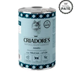 Criadores Adulto con Trucha y Atún lata para gatos