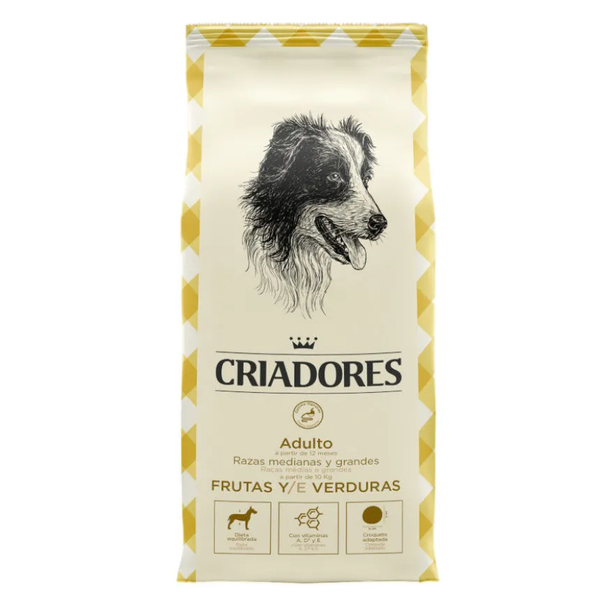Criadores Adulto Frutas y Verduras pienso para perros de razas medianas y grandes