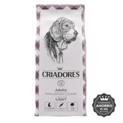Criadores Adulto Light pienso para perros de raza grande y mediana