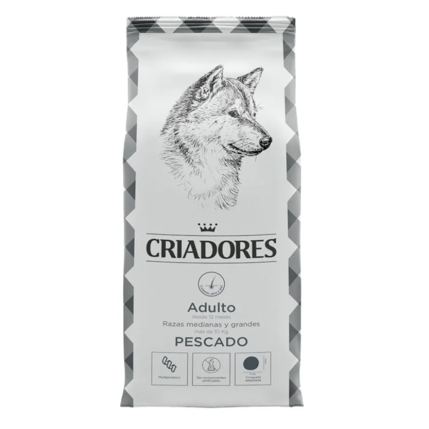 Criadores Adulto Pescado pienso para perros
