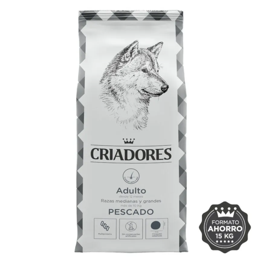 Criadores Adulto Pescado pienso para perros