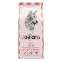 Criadores Adulto Salmón y Arroz pienso para perros de razas medianas y grandes