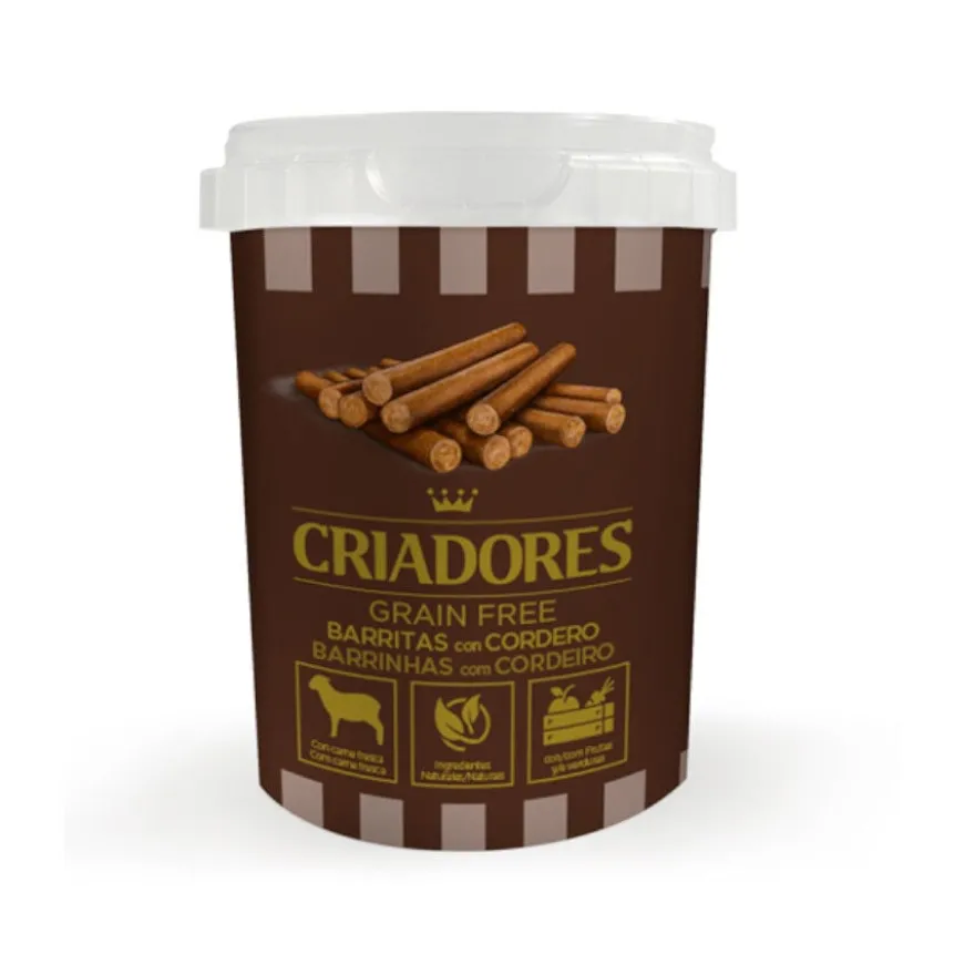 Criadores Barritas Grain Free Cordero para perros