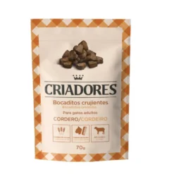 Criadores Bocaditos Crujientes de Cordero snack para gatos