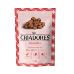 Criadores Bocaditos de Salmón snack para gatos senior