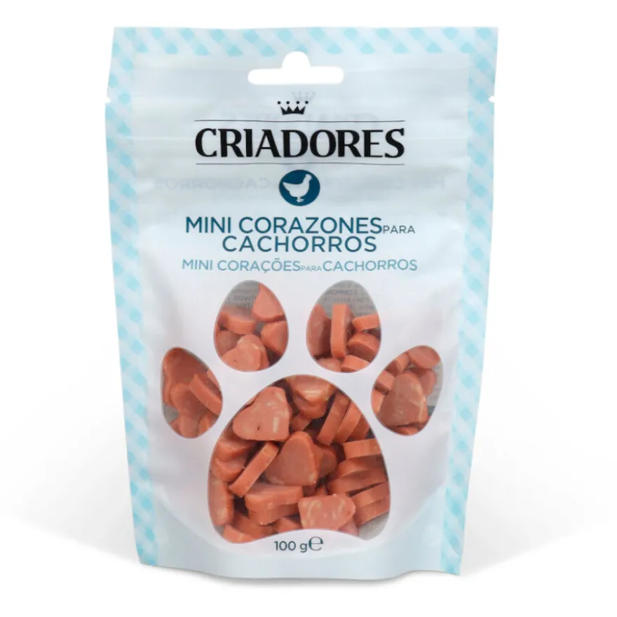 Criadores Bocaditos Mini Corazones snack para cachorros