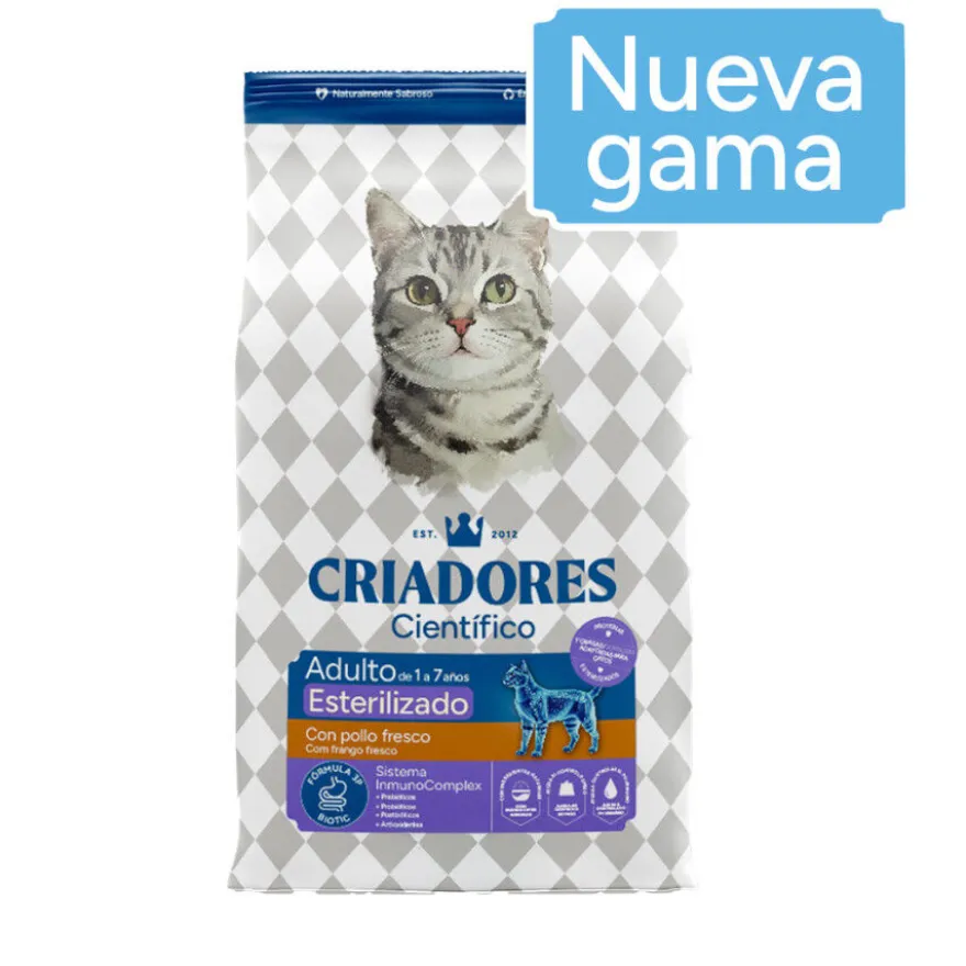 Criadores Científico Adulto Esterilizado Pollo pienso para gatos