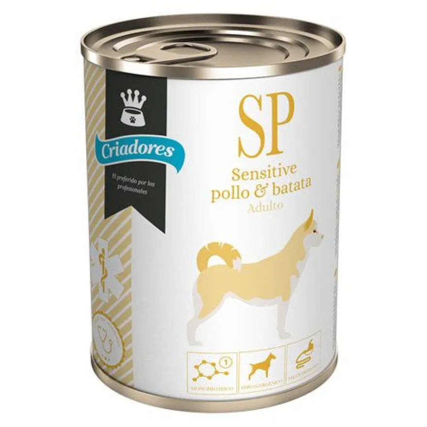 Criadores Dietetic Adulto Sensitive Pollo y Batata lata para perros