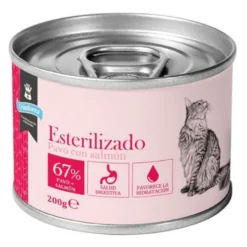 Criadores Esterilizado Paté Pavo y Salmón lata para gatos