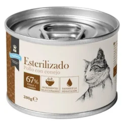 Criadores Esterilizado Paté Pollo y Conejo lata para gatos