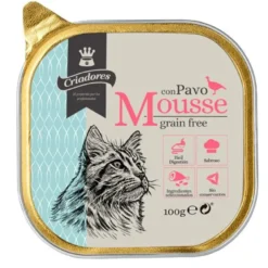 Criadores Grain Free Mousse de Pavo tarrina para gatos