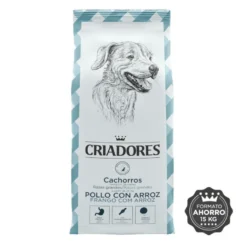 Criadores Pollo y Arroz pienso para cachorros de razas grandes