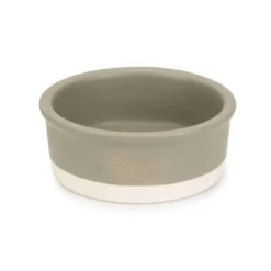 Designed by Lotte Joa Comedero de Cerámica Gris para perros
