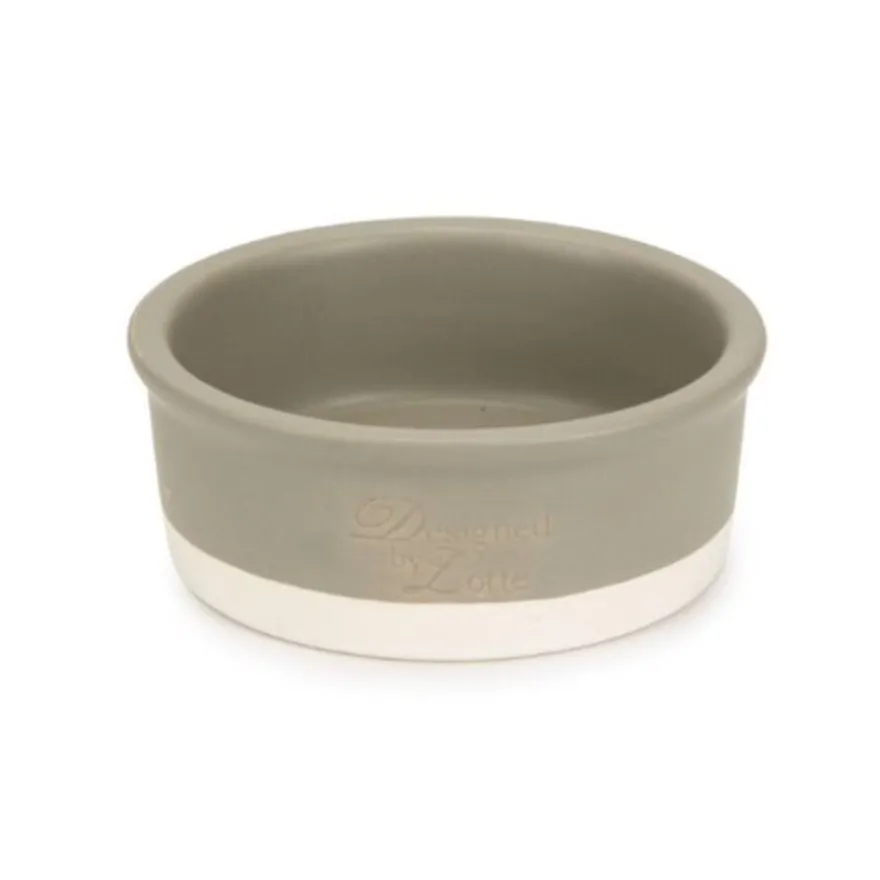 Designed by Lotte Joa Comedero de Cerámica Gris para perros