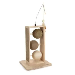 Designed by Lotte Lomax Esfera Juguete Interactivo de Madera para gatos
