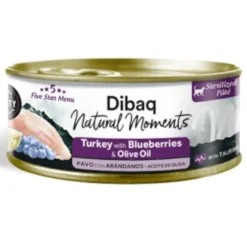 Dibaq Natural Moments Lata Pavo con Arandanos para gato