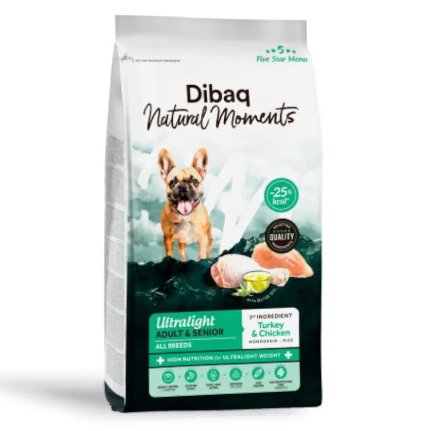 Dibaq Natural Moments Pienso Ultralight para perro