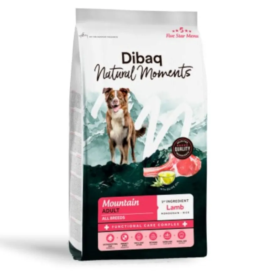 Dibaq Natural Moments Pienso Mountain Cordero para perro
