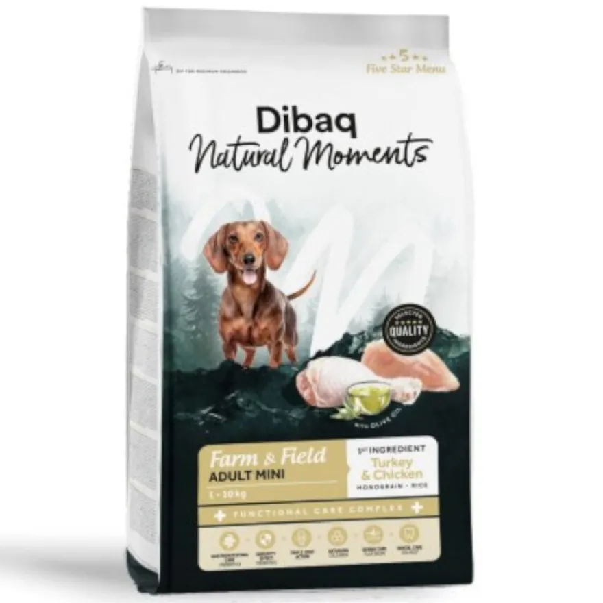 Dibaq Natural Moments Pienso Adult Mini Pavo y Pollo para perro