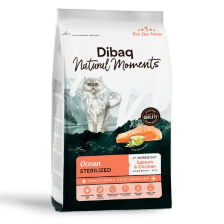 Dibaq Natural Moments Pienso Ocean Sterilized para gato