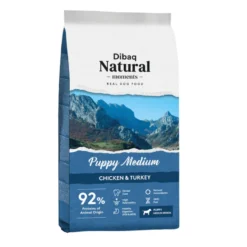Dibaq Natural Moments Puppy Medium Pollo & Pavo pienso para perros