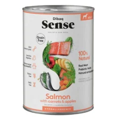 Dibaq Sense Grain Free Adult Salmón lata para perros